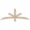 Ekena Millwork Alberta Smooth Timber Gable Bracket, Douglas Fir, 60"W x 22"H x 1 1/2"D x 3 1/2"F, 9/12 Pitch GBW060X22X0204ALB00SDF - alternate 1